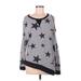 A.gain Sweatshirt: Gray Stars Tops - Women's Size Medium