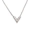 Louis Vuitton Jewelry | Louis Vuitton Essential V Necklace M63197 Metal Silver Vuitton | Color: Silver | Size: Os