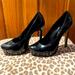 Jessica Simpson Shoes | Jessica Simpson Heels Size 8 Okay Condition - Shiny Black - Scuffs | Color: Black | Size: 8