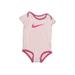 Nike Short Sleeve Onesie: Pink Bottoms - Size 12 Month