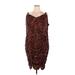 Torrid Casual Dress: Brown Animal Print Dresses - Women's Size 1X Plus