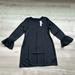 J. Crew Dresses | J. Crew Winter Garden Dress Bell Sleeve Black | Color: Black | Size: 6