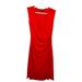 Ralph Lauren Dresses | Lauren Ralph Lauren Dress Bodycon V-Neck Ruched Side Sleeveless Size L Women Red | Color: Red | Size: L