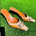 Gucci Shoes | Gucci Horsebit Buckle Heels | Color: Brown/Gold | Size: 5.5