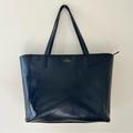 Kate Spade Bags | Kate Spade New York Large Leather Tote Bag / Shoulder Bag - Black | Color: Black | Size: Os