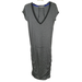 Athleta Dresses | Athleta Topanga V-Neck Casual Sheath Dress Gray Black Stripe Women Size X-Small | Color: Black/Gray | Size: Xs