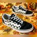 Vans Shoes | 8.5 Vans Off The Wall Black White Checkboard Suede Leather Skateboard Ward Lace | Color: Black/White | Size: 8.5