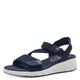 Tamaris COMFORT Damen Sandalen flach mit Klettverschluss Vegan, Blau (Navy), 41 EU