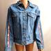 Levi's Jackets & Coats | Levis Women's Size Large Sequinned Biker Jacket. | Color: Blue | Size: L