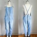 Free People Pants & Jumpsuits | Free People Chambray Denim Zipper Front Overalls / Jumpsuit | Color: Blue | Size: Xs