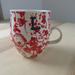 Anthropologie Kitchen | Anthropologie Homegrown Monogram Initial L Letter Floral Bird Coffee Mug Cup | Color: Red/White | Size: Os