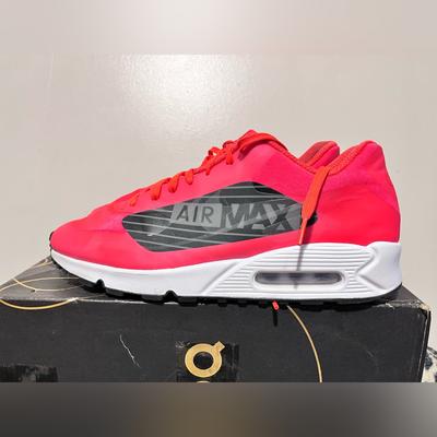 Nike Shoes | 2017 Mens Nike Air Max 90 Ns Gpx 'Big Logo' Crimson Red Used Size 12 Rare Nds | Color: Red/White | Size: 12