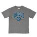 Gucci Shirts | Gucci Gray Short Sleeve Tshirt - S/M Blue Stitched Logo | Color: Gray | Size: M