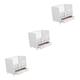 Toyvian 3pcs Doll House Furniture Decorations Toys House Accessories for Home Cots Home Accessories Doll Cradle Doll House Accessories Doll House Bed White Decorate Mini Birch