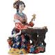 YUQZYT Figurine Animal Statue Ornaments Classical Painted Art Female Figure Statue Ceramic Antique Chinese Angels Porcelain Figurines Figurative Home Decorations