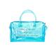 Clear Gym Bag for Women Clear Sports Duffel Bag Jelly Tote Bag Workout Bag Carry-All Shoulder Candy Colors Waterproof Travel Swim, blue-A