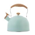 Stove Top Kettle Tea Kettle Stovetop Tea Kettle Stovetop Green Wooden Handle Fast Heating Stainless Steel Portable Stovetop Teapot Whistling Tea Kettle