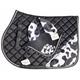 Zainee Sports Cow Print All Purpose English Saddle Pad Horse Riding Pad Fly Bonnet Equestrian Matching Ear Bonnet (Pony)