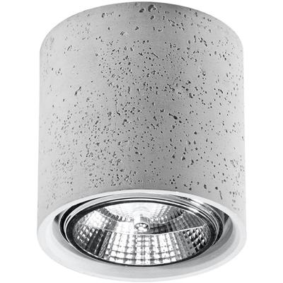 SOLLUX LIGHTING Deckenleuchte "CULLO", grau, H: 14cm, Lampen, leuchtet nieder Image