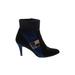 Impo Ankle Boots: Blue Color Block Shoes - Women's Size 9