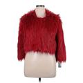 INC International Concepts Faux Fur Jacket: Red Jackets & Outerwear - Women's Size X-Large