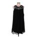 Tacera Casual Dress - Shift: Black Dresses - New - Women's Size Medium