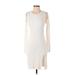 BCBGMAXAZRIA Casual Dress - Sweater Dress: Ivory Dresses - Women's Size X-Small