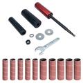 Sanding Drums Kits Drum Sander For Drill Sanding Band Sleeves And Drum Mandrels For Rotary Tool 120 Grit Sanding Drums For Drill Press