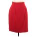 Liz Claiborne Casual Skirt: Red Solid Bottoms - Women's Size 12