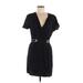 Rag & Bone Casual Dress - Mini: Black Solid Dresses - New - Women's Size Medium