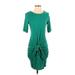 Michael Stars Casual Dress: Green Dresses - Women's Size Small