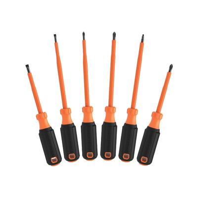 Klein Tools Insulated Screwdriver Set 1000V 6Piece...