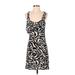 INC International Concepts Casual Dress - Mini: Black Print Dresses - Women's Size Small