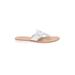 Jack Rogers Flip Flops: White Shoes - Women's Size 9