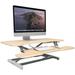 Mount-It! Standing Desk Converter with 38" Desktop (Maple) MI-15007