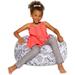 Bean Bag Chair for Kids, Teens, and Adults Includes Removable and Machine Washable Cover, Canvas, 27in - Medium