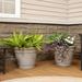 Sunnydaze Franklin Outdoor Flower Pot Planter - Beige - 20-Inch - 4-Pack - 4