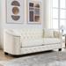 Sofa 77'' Americana Style Velvet Buttons Oversized for Living Room,Sofa-Deep Seating,Nailheads Desige Upholstered Tufted