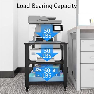 3-Tier Laser Printer Cart - 19.7 x 19.7 x 22.6