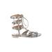 Schutz Sandals: Silver Shoes - Women's Size 10