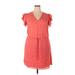 Maison Jules Casual Dress - Wrap: Red Polka Dots Dresses - New - Women's Size 2X-Large