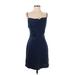 Urban Outfitters Cocktail Dress - Slip dress: Blue Solid Dresses - Women's Size Small