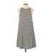 H&M Casual Dress - Midi: Black Stripes Dresses - New - Women's Size X-Small