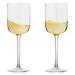 Anton Studio Designs Wave White Wine Glass Set Glass in Yellow | 8.5 H x 3 W in | Wayfair ASD10396