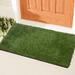 Ottomanson Grass Waterproof Indoor/Outdoor Artificial Grass Turf Rugs & Rolls Customized Size For Balcony, Patios | 1.1 H x 36 W x 78 D in | Wayfair