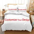 Customized Design Photo Logo Duvet Cover Set Boys Adults Kids Gift Custom DIY Bedding Set Queen King