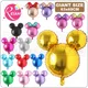 Giant Cartoon Mouse Head Foil Balloon Kids Birthday Party Decoration Baby Shower Supplies Inflatable