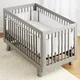 Baby Breathable Mesh Crib Liner Crib Girth Comfortable For 4 panel crib bed Circumference
