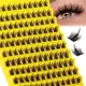 False Eyelash DIY Eyelash Extensions Kit 120pcs Clusters False Eyelashes Individual Lashes Cluster