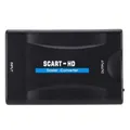 1080P SCART to HDMI-compatible Video Audio Upscale Converter Adapter for HDTV Sky Box STB Plug for